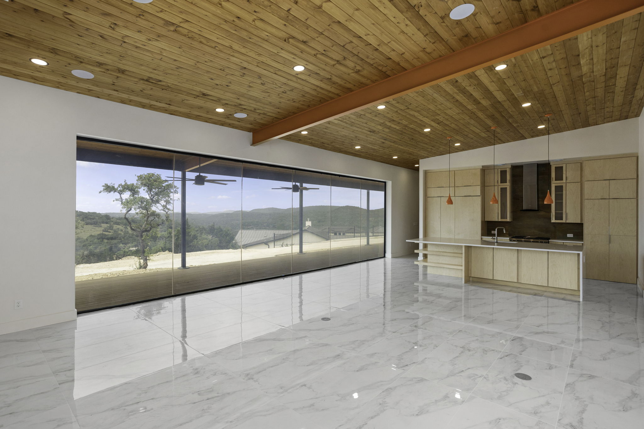 Frameless window wall